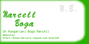 marcell boga business card